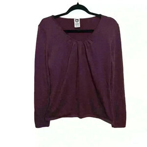 REI WOMEN'S Size Medium COOLMAX LONG-SLEEVED SWEATER FITNESS ACTIVE CASUAL